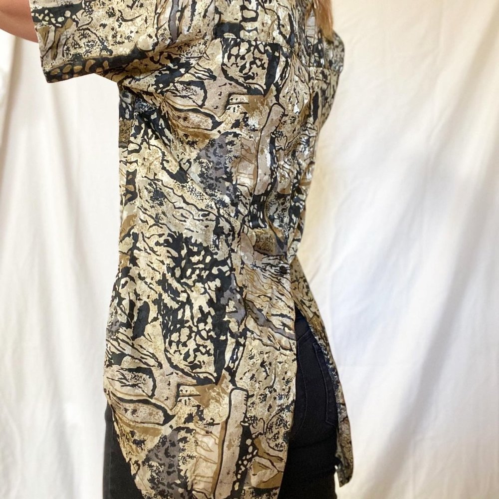 Wild Print Button-Down - Picture 3 of 4